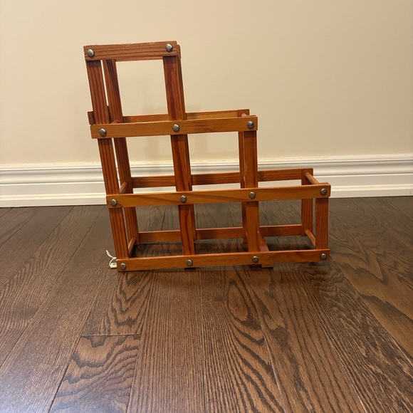 Sears Foldable Wooden Wine Rack Kitchen Storage - Picture 10 of 10